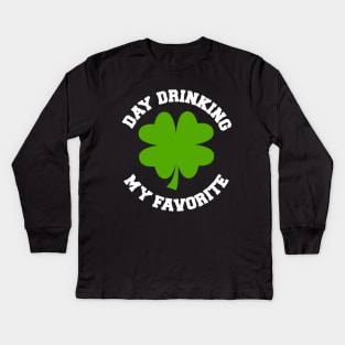 Day Drinking, My Favorite Kids Long Sleeve T-Shirt